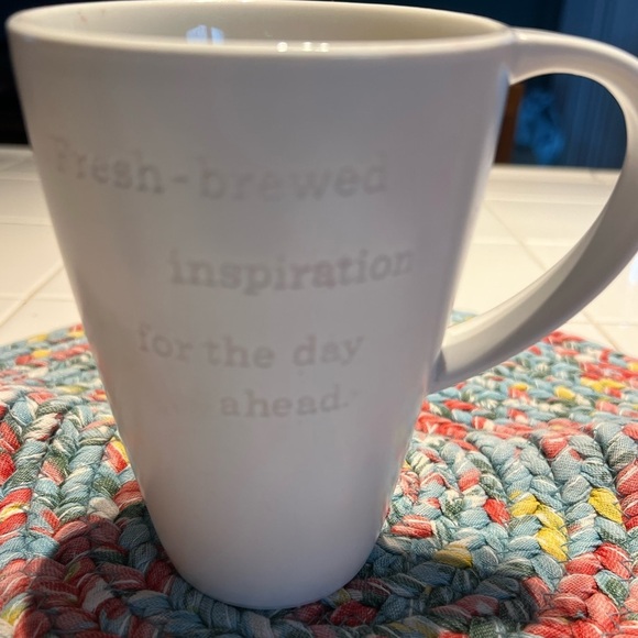 Starbucks Other - 2013 Starbucks White Mug with “Freshly Brewed Inspiration for the day ahead”